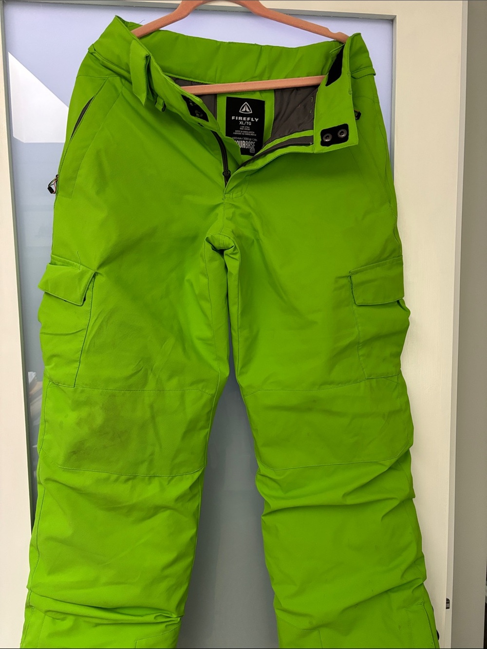 Firefly Men’s Lime Green Cargo Snow Pants